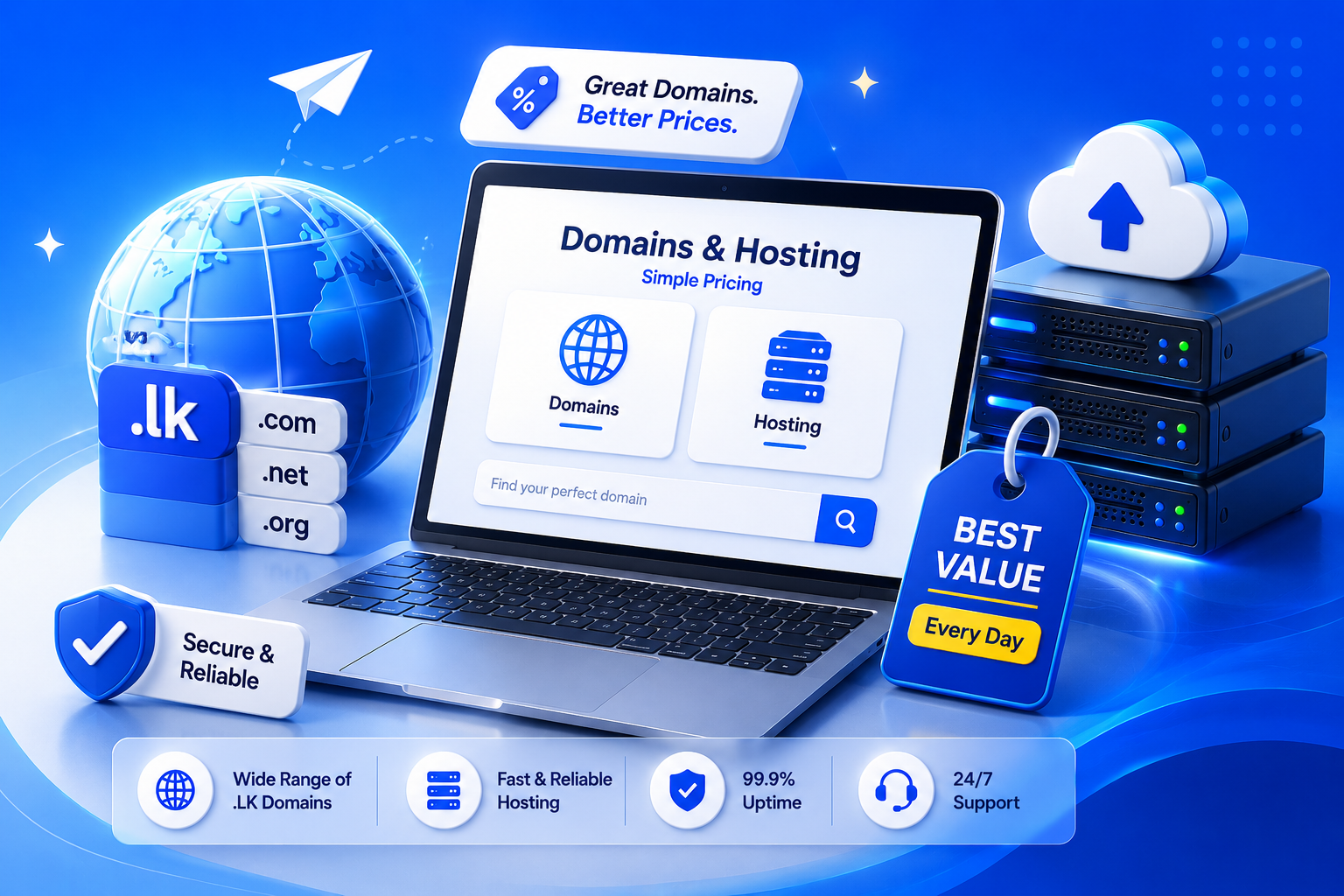 DomainSearch.LK - Trusted & Secure LK Domain Registration